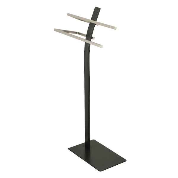 SCC8398 Edenscape Pedestal Dual Towel Rack, Brushed Nickel
